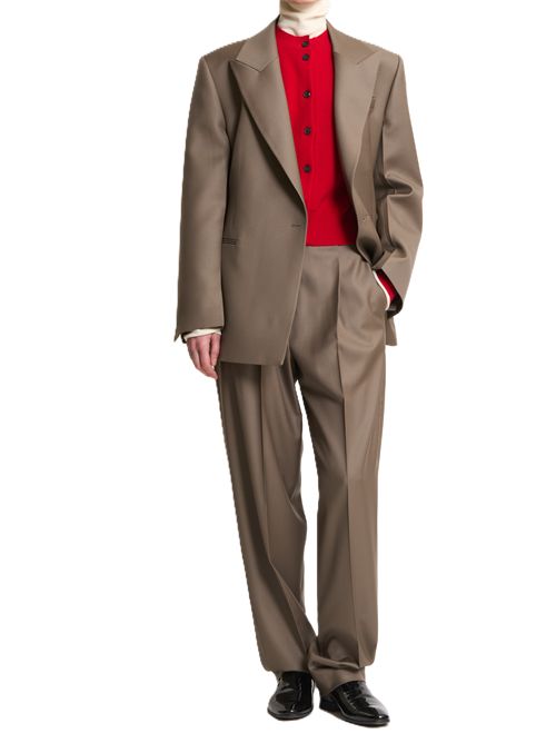 hourglass shaped blazer Róhe | 420-11-196252_417 DESERT BROWN